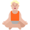 Person in Lotus Position- Medium-Light Skin Tone emoji on Microsoft